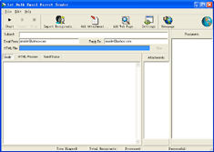 Screenshot of 123 Bulk Email Direct Sender 2003 3.4